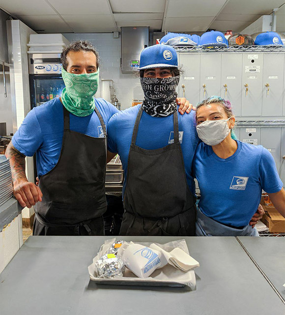 Emmanuel Mendia, Michael Mayta and Keily Vasquez of USBS Miami